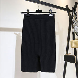 Open image in slideshow, Warm Knitted Skirt
